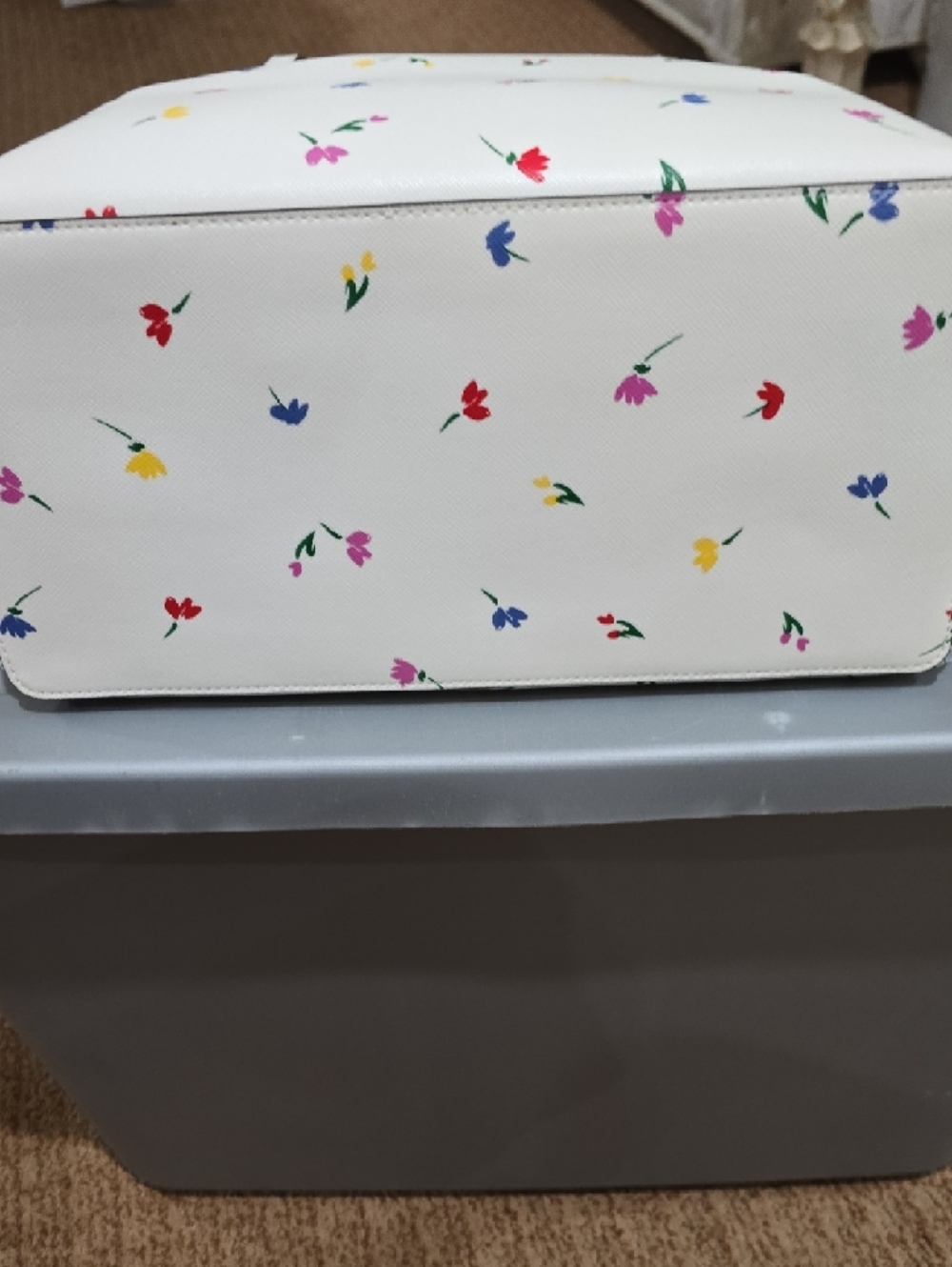 NWOT-Kate Spade Dana White Shoreside Floral Toss - Picture 5 of 11